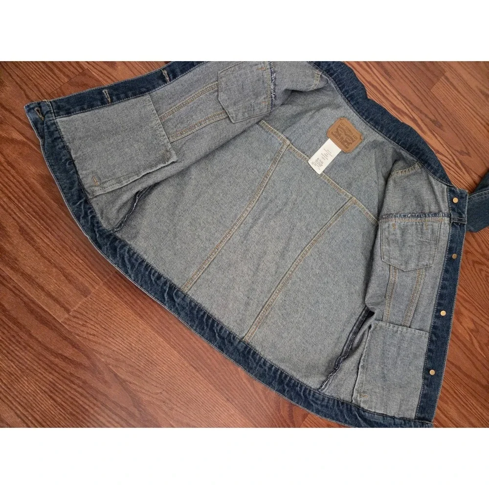 Levis Kids XL Blue Denim Trucker Jacket NWT 100% Cotton 1383478